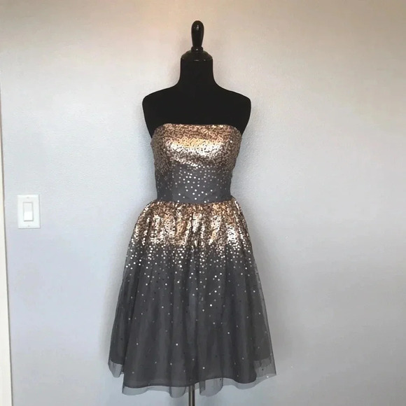 Eliza J Strapless Dress - Picture 1 of 4